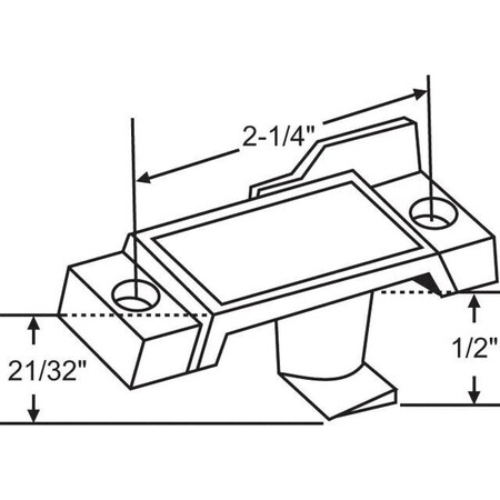 Strybuc Sash Lock White 50-765
